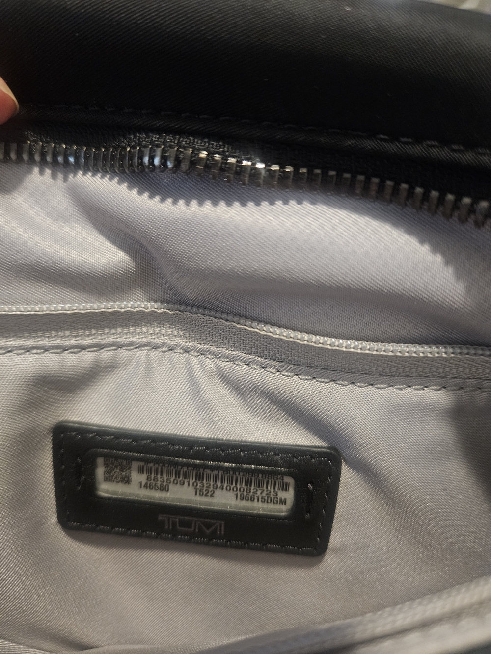 Tumi Black Nylon Crossbody Bag with Gunmetal  Hardware. Voyageur Collection - Picture 5 of 13